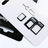 4 IN 1 Nano Micro Sim Card Adaptor Converter Kit